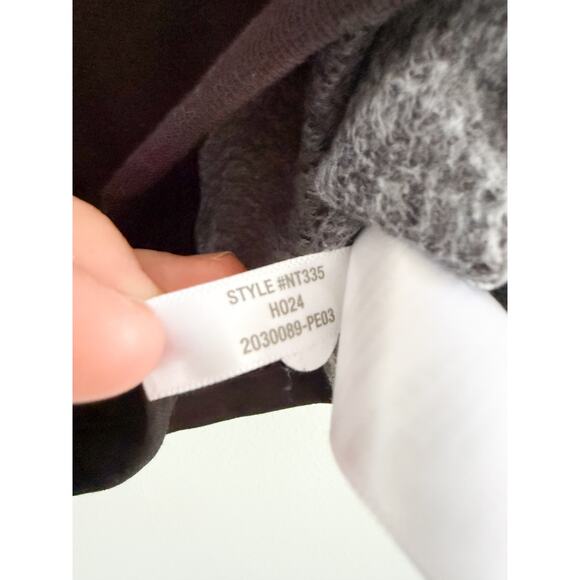 Madewell | NWT | Puff-Sleeve Sweatshirt Tee in Jet Black | Sz XXS - Picture 7 of 8